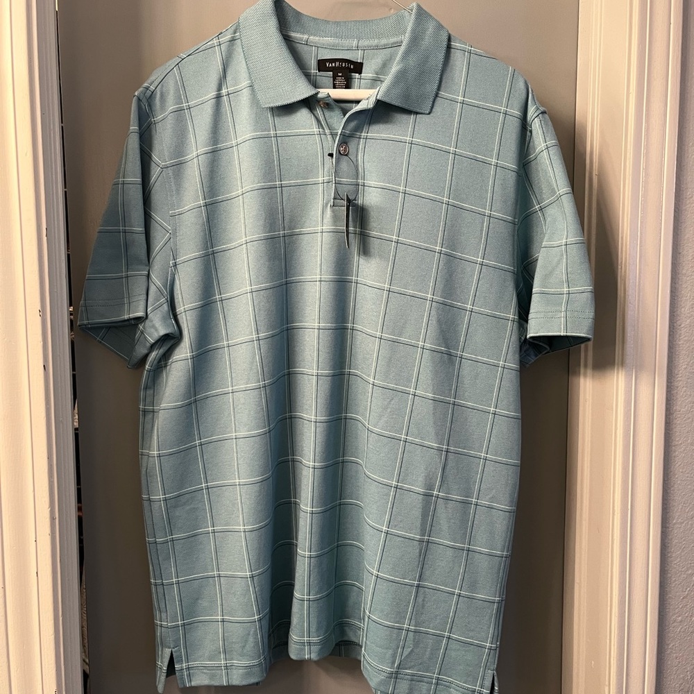 Mens Van Heusen Golf Shirt Medium